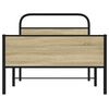 vidaXL Estructura de cama sin colch&oacute;n 107x203 cm madera roble Sonoma