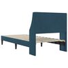vidaXL Estructura de cama con cabecera Azul 80 x 200 cm Terciopelo