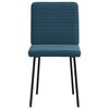 vidaXL Sillas de comedor 4 unidades terciopelo azul