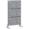 vidaXL Pantalla de Privacidad 100 x 50 x 180 cm Acero Gris antracita