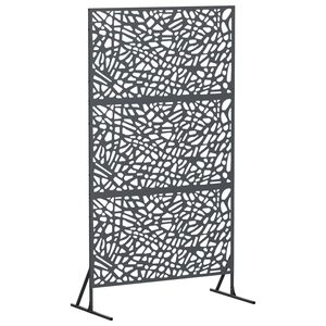 vidaXL Pantalla de Privacidad 100 x 50 x 180 cm Acero Gris antracita