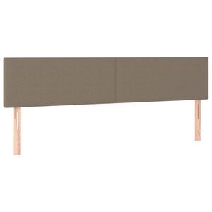 vidaXL Cabeceros tela gris taupe 180x5x78/88 cm