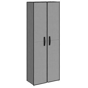 vidaXL Zapatero de tela gris 60x30x166 cm