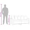 vidaXL Sof&aacute; de 2 plazas de tela color crema 140 cm