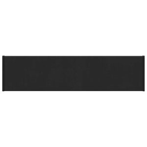 vidaXL Umbral de Ventana Negro con Vetado de Madera 60 x 25 x 4,5 cm