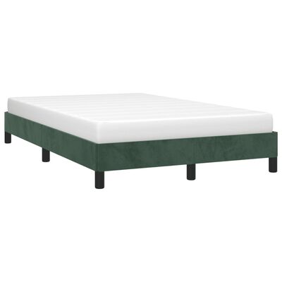 vidaXL Estructura de cama terciopelo verde 120x190 cm