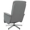 vidaXL Sill&oacute;n reclinable con reposapi&eacute;s tela gris claro