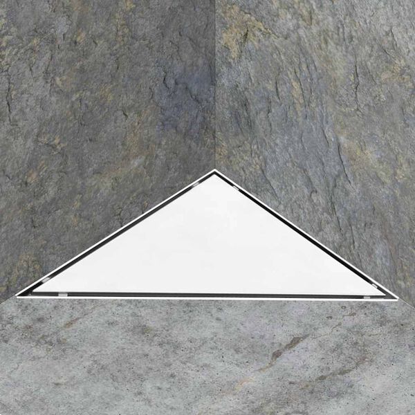 vidaXL Desag&uuml;e de ducha con cubierta 2 en 1 acero inoxidable 25x25 cm