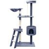 vidaXL Rascador para gatos poste rascador de sisal 150 cm azul oscuro