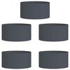 vidaXL Anillo para maceta 5 pcs Antracita 40 x 40 x 20 cm