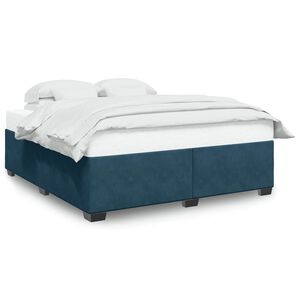vidaXL Estructura de cama de terciopelo azul 180x200 cm