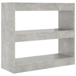 vidaXL Estanter&iacute;a/divisor de espacios gris hormig&oacute;n 80x30x72 cm