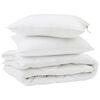 vidaXL Edred&oacute;n con almohada 3 uds. Microfibra