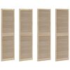 vidaXL Puerta de Armario con puerta 4 pcs Natural 201 x 2,1 x 59,5 cm