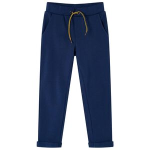 Pantalones infantiles con cord&oacute;n azul marino 92