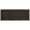 vidaXL Estante pared madera roble tratada marr&oacute;n oscuro 80x30x(2-6) cm