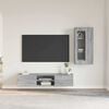 vidaXL Conjunto de mueble de TV con caj&oacute;n FLORIN Gris Sonoma