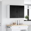 vidaXL Mueble de Cocina con puerta Kalmar Roble Negro 80 x 31 x 60 cm