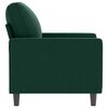 vidaXL Sill&oacute;n de terciopelo verde oscuro 60 cm