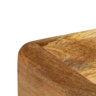 vidaXL Mesa de centro de madera de mango maciza 90x50x40 cm