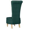 vidaXL Silla de estilo zueco Verde oscuro 56,5 x 70 x 110 cm tela
