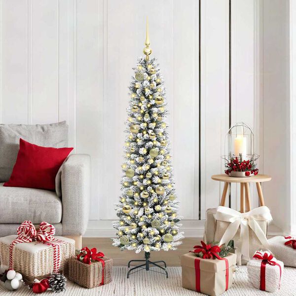 vidaXL &Aacute;rbol de Navidad artificial 150 cm PVC, Metal y Pl&aacute;stico
