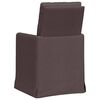 vidaXL Sillas de comedor 2 pcs Marr&oacute;n oscuro 57 x 67 x 98 cm tela