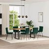 vidaXL Sillas de comedor 6 unidades terciopelo verde oscuro