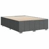 vidaXL Cama sin colch&oacute;n de tela gris oscuro 160x200 cm