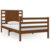 vidaXL Estructura de cama madera maciza pino marr&oacute;n miel 100x200 cm