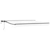 vidaXL Armaz&oacute;n de toldo manual con LEDs Blanco y Antracita 4 x 3 m