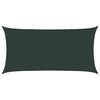 vidaXL Toldo Vela 2 x 6 m HDPE Rectangular Verde oscuro