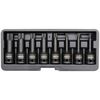 YATO Set de 8 puntas de impacto Torx spline negro YT-1069