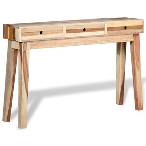 vidaXL Mesa consola de madera maciza reciclada