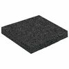 vidaXL Patio de gr&aacute;nulo de goma Negro 9 x 9 x 1 cm Goma