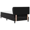 vidaXL Cama tipo Box Spring con colch&oacute;n Negro 90 x 200 cm Terciopelo