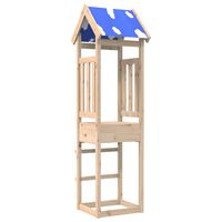 vidaXL Torre de juegos madera maciza de pino 52,5x46,5x208 cm