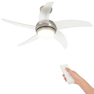 vidaXL Ventilador de Techo con Luz y Control Remoto &Oslash; 110 cm