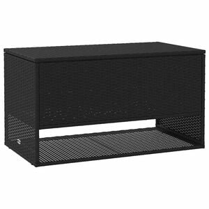 vidaXL Cojines para exterior negro 100x55x55,5 cm rat&aacute;n sint&eacute;tico