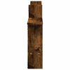 vidaXL Estantes pared 2 uds madera ingenier&iacute;a roble ahumado 50x12x50cm