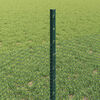 vidaXL Valla con Poste Verde 0,5 x 50 m Acero y PVC