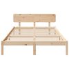 vidaXL Estructura de cama Natural 150 x 200 cm Madera de pino macizo