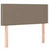vidaXL Cama box spring con colch&oacute;n y LED tela gris taupe 120x200 cm