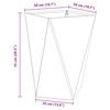 vidaXL Jardinera 2 pcs Plateado 50 x 50 x 75 cm Acero Galvanizado