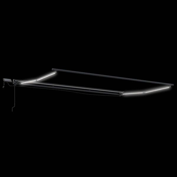 vidaXL Armaz&oacute;n de toldo manual con LEDs 4 x 2 m