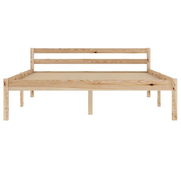vidaXL Estructura de cama sin colchón madera maciza de pino 140x200 cm