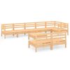 vidaXL Juego de muebles de jard&iacute;n 9 piezas madera maciza de pino