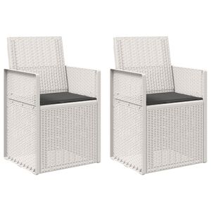 vidaXL Sillas de comedor de jard&iacute;n 2 uds. y Antracita PP