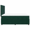 vidaXL Cama box spring con colch&oacute;n terciopelo verde oscuro 140x200 cm