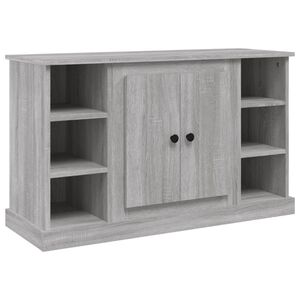 vidaXL Aparador de madera contrachapada gris Sonoma 100x35,5x60 cm